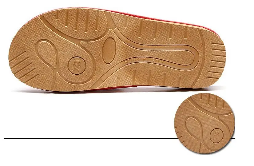 Genuine Leather Slippers Homes In Indoor Slipper Summer Open Toe Sandals Men Women Elderly Casual Slides Shoes