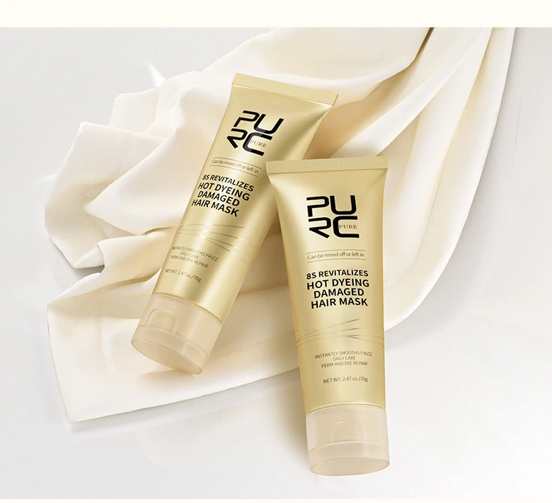 PURC 8 Seconds Hair Mask Smoothing Straightening Keratin Hair Treatment Cream Soft Repair Damaged Frizz Professional Hair Care