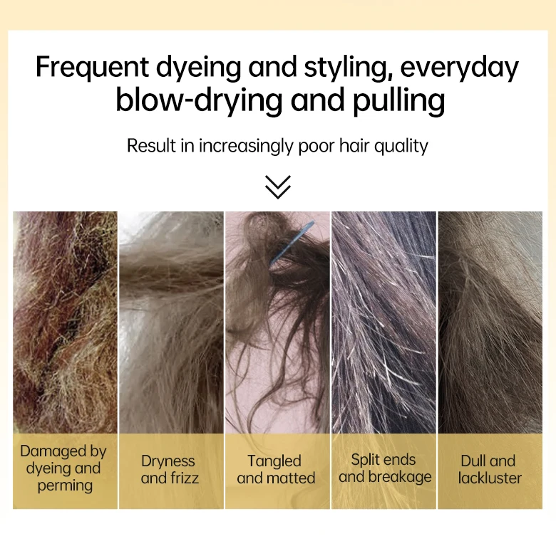 PURC 8 Seconds Hair Mask Smoothing Straightening Keratin Hair Treatment Cream Soft Repair Damaged Frizz Professional Hair Care