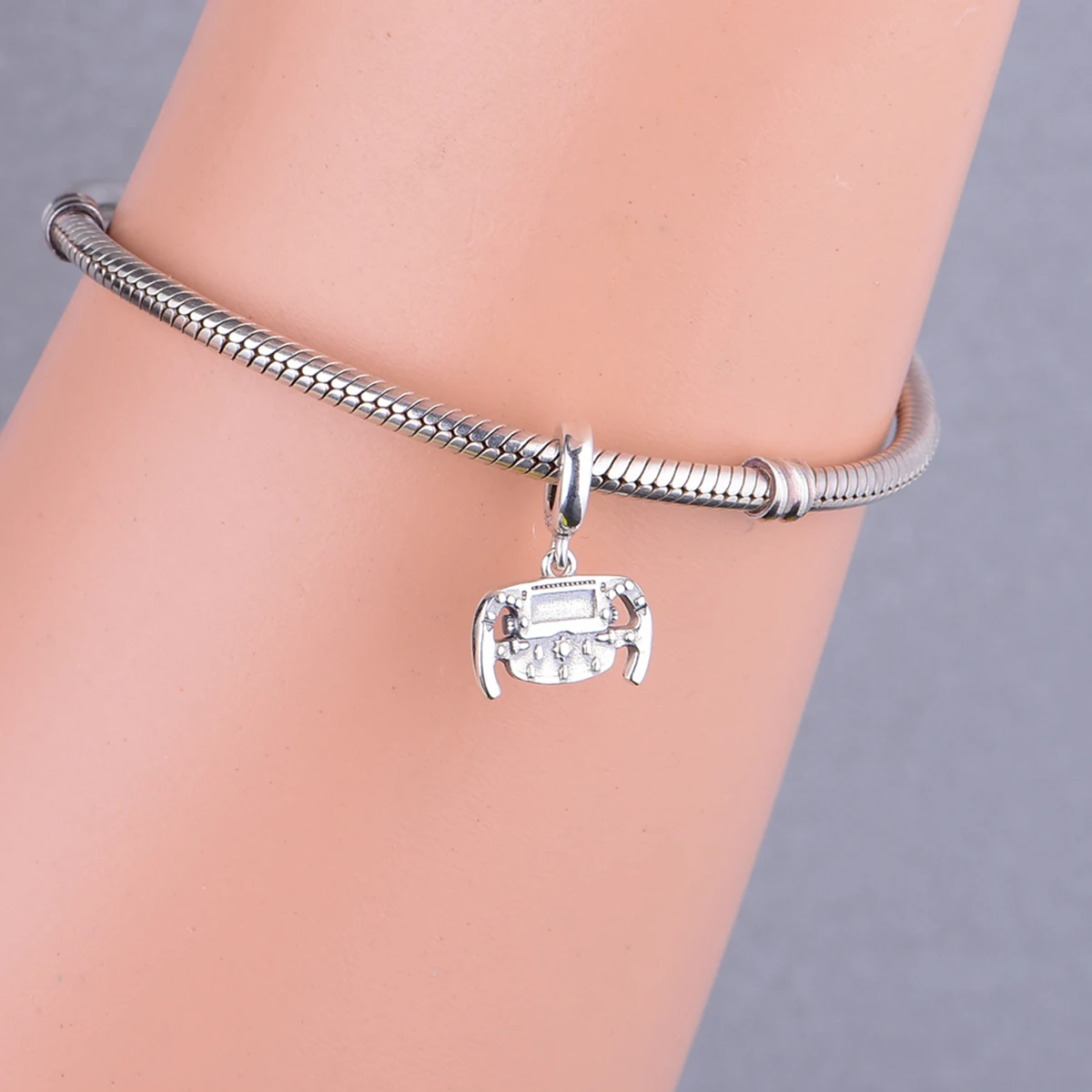 Fit Original Pan Charms Bracelet 925 Sterling Silver F1 Race Car Steering wheel Bead For Making Racing Enthusiast Berloqe