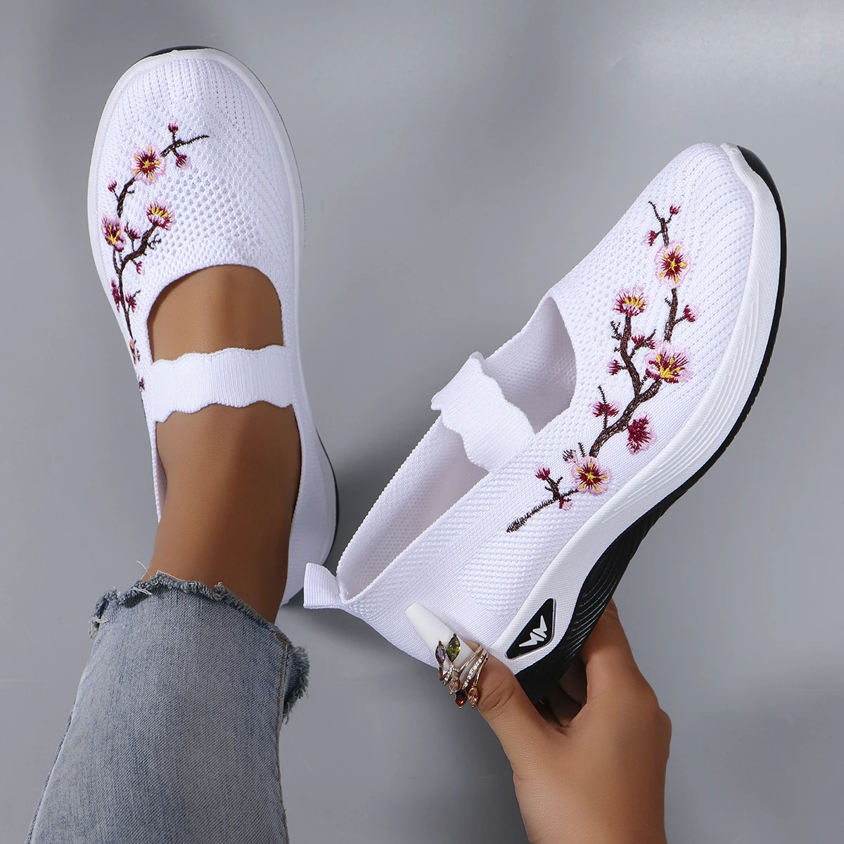 Women's summer breathable mesh flat shoes women's shoes casual sports shoes, clearance free shipping