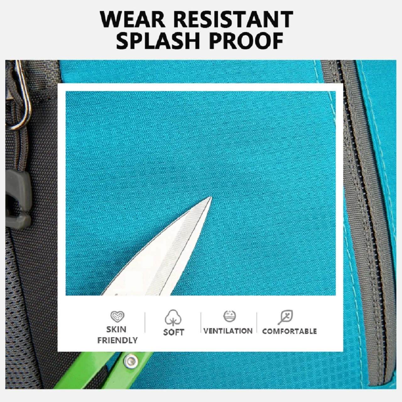 Outdoor leisure slanted shoulder bag, sports waterproof backpack, suitable for both men and women, mobile phone storage bag