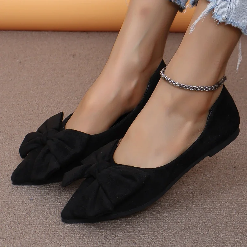 New Pointed Toe Breathable and Comfortable Casual Flat Shoes in Summer Wear-resistant Non-slip Cover Fashionable Women's Shoes