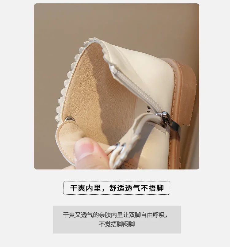 Girls Leather Boots 2024 Spring Autumn Kids Ankle Boots For Girl Lace-up Side Zipper Rubber Boots Size 21-30