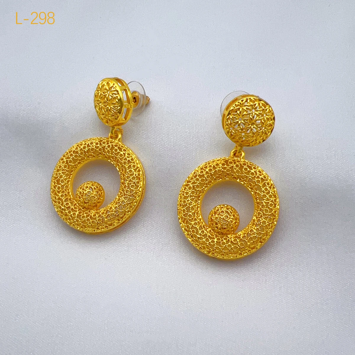 ANIID Dubai 24K Gold Color Jewelry Sets Wedding African Necklace Earrings For Women Nigerian Indian Bridal 2PCS Set Party Gifts