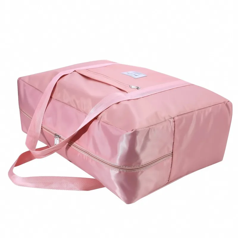 1pc Folding Travel Large Capacity Storage Bag Zipper Portable Sport Bag Versatile Gym Handbag Luggage Tote Carrying Bag S/M/L/XL