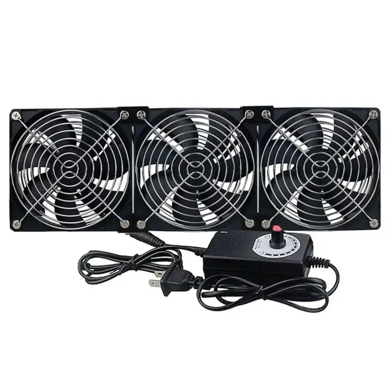 120mm 3000RPM Fan Cooling with Controller 12cm 12V 220V Btc Machine Chassis Workstation Cabinet Radiator Server Fan