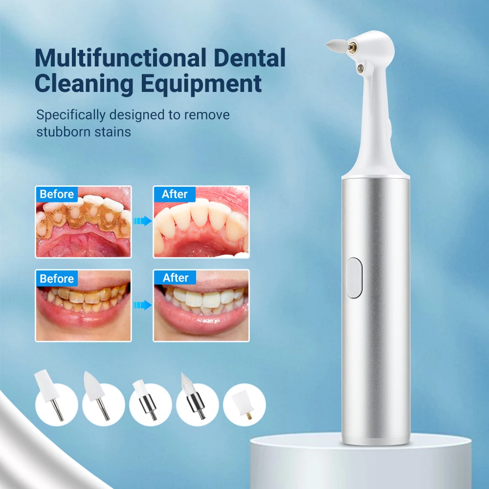Electric Tooth Polisher 4 Modes Dental Tartar Remover Plaque Stains Cleaning Teeth Whitening Cleaner Tool Calculus Removal