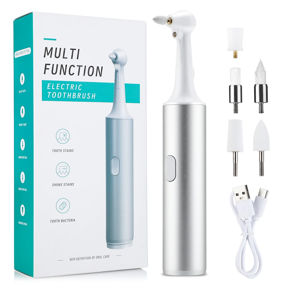 Electric Tooth Polisher 4 Modes Dental Tartar Remover Plaque Stains Cleaning Teeth Whitening Cleaner Tool Calculus Removal
