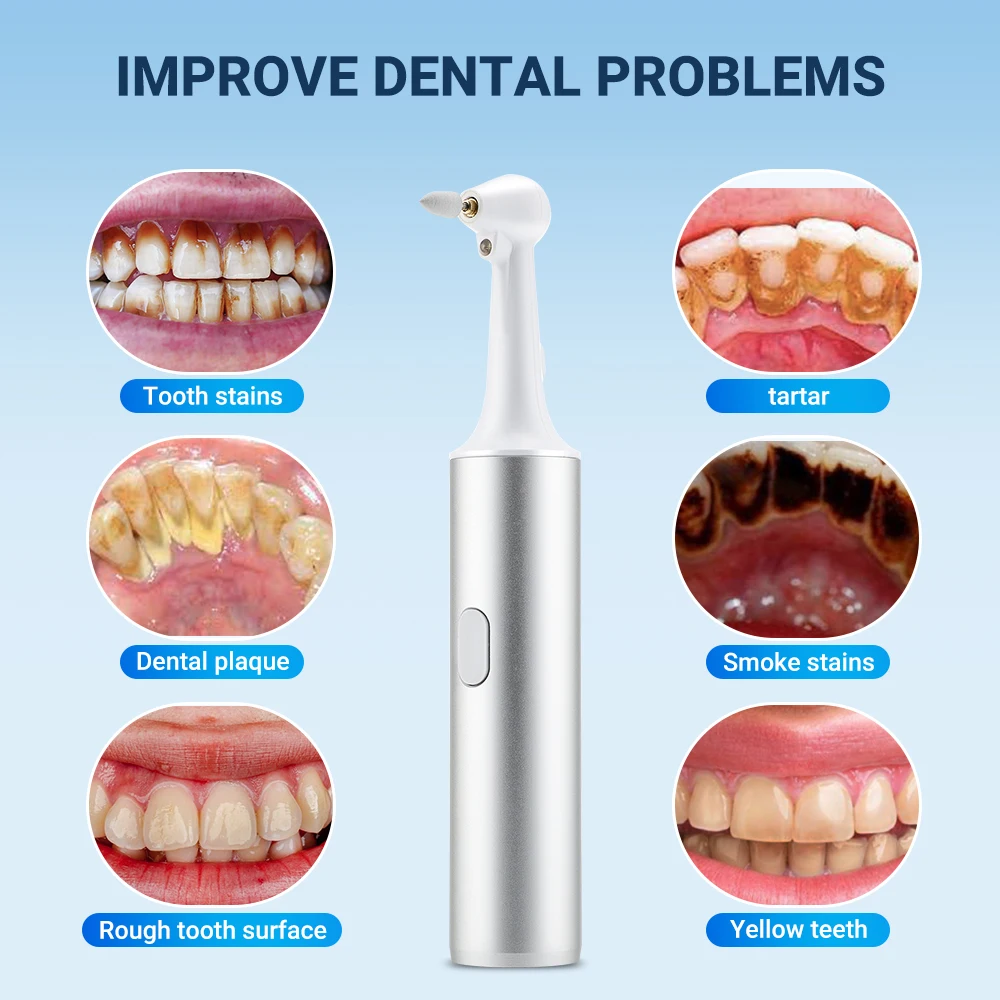 Electric Tooth Polisher 4 Modes Dental Tartar Remover Plaque Stains Cleaning Teeth Whitening Cleaner Tool Calculus Removal