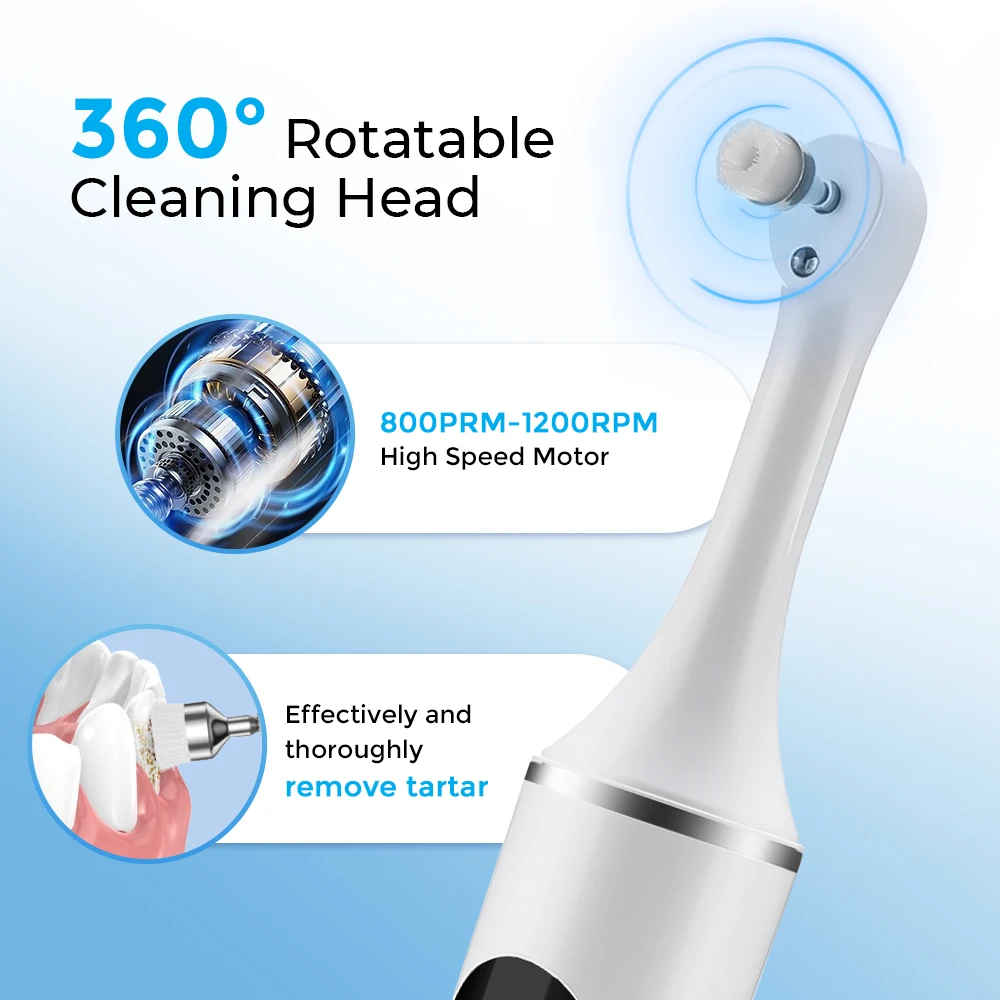 Electric Tooth Polisher 4 Modes Dental Tartar Remover Plaque Stains Cleaning Teeth Whitening Cleaner Tool Calculus Removal