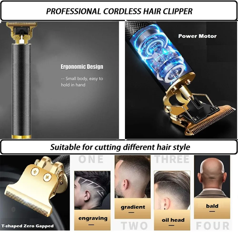T9 Electric Hair Clipper New Hair Trimmer Professional Shaver Beard Barber Shop Men Hair Cutting Machine For Men Haircut Style