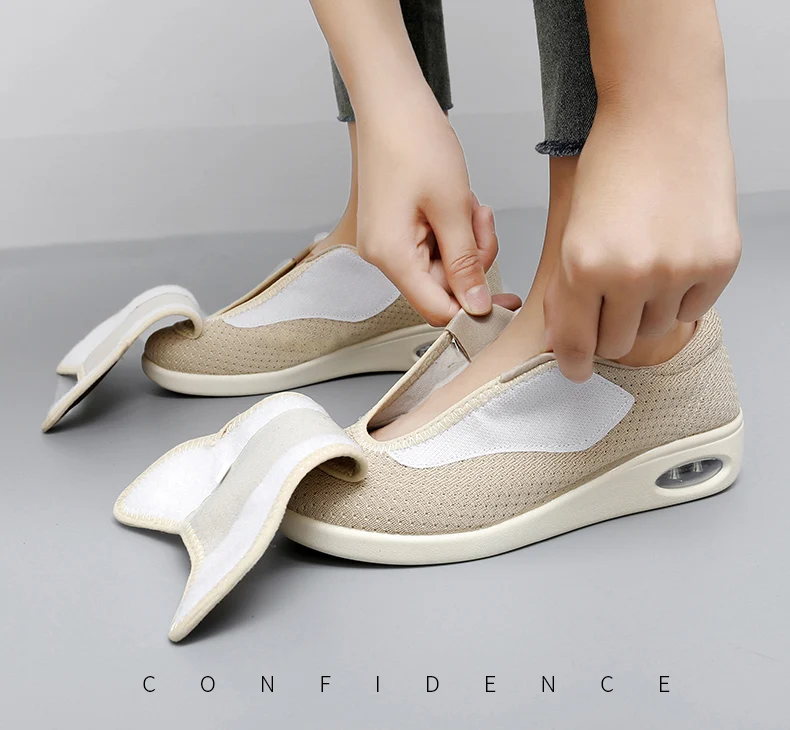 New Casual Orthopedics Wide Feet Swollen Shoes Thumb Eversion Adjusting Soft Comfortable Diabetic Shoe Walking Shoes