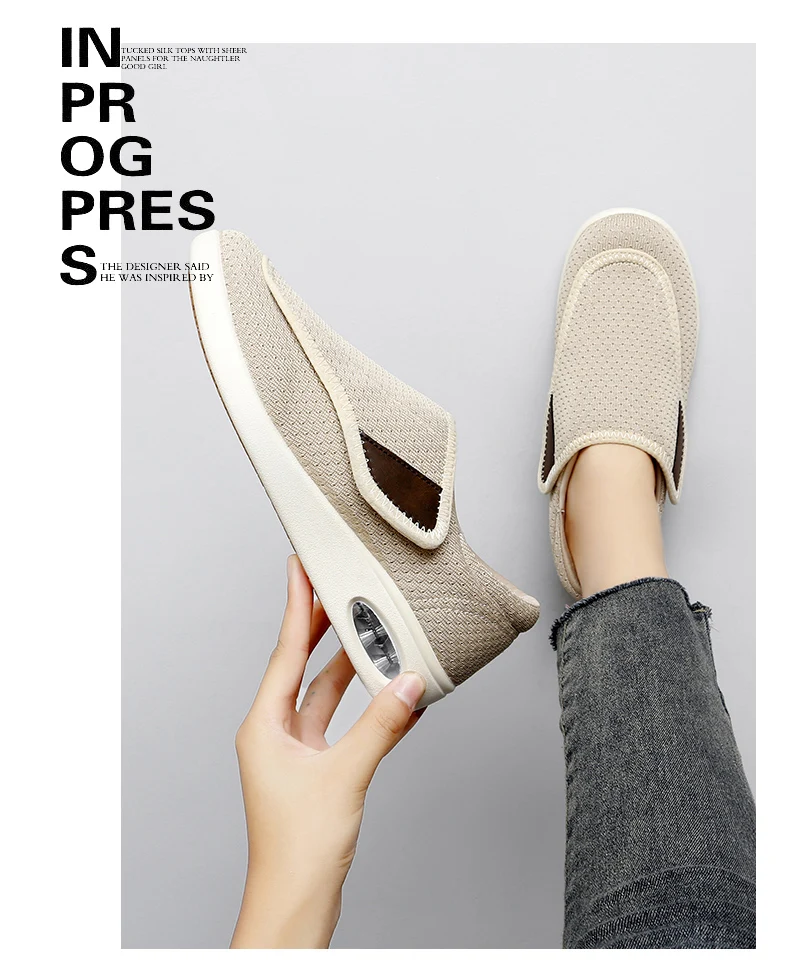 New Casual Orthopedics Wide Feet Swollen Shoes Thumb Eversion Adjusting Soft Comfortable Diabetic Shoe Walking Shoes