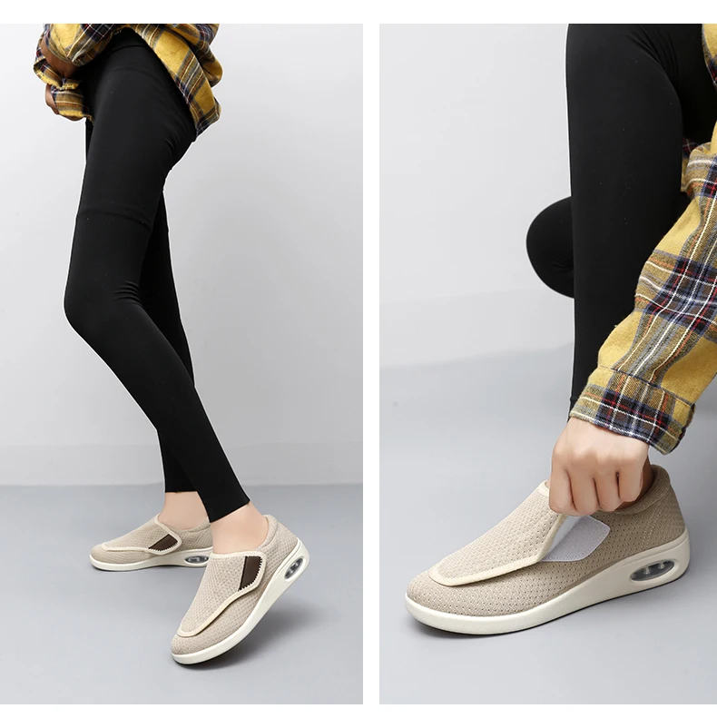 New Casual Orthopedics Wide Feet Swollen Shoes Thumb Eversion Adjusting Soft Comfortable Diabetic Shoe Walking Shoes