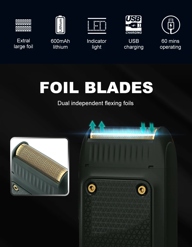VGR 353 Razor Electric Shaver Professional Hair Trimmer Rechargeable Razors Portable Beard Trimmer Mini Hair Shaver for Men