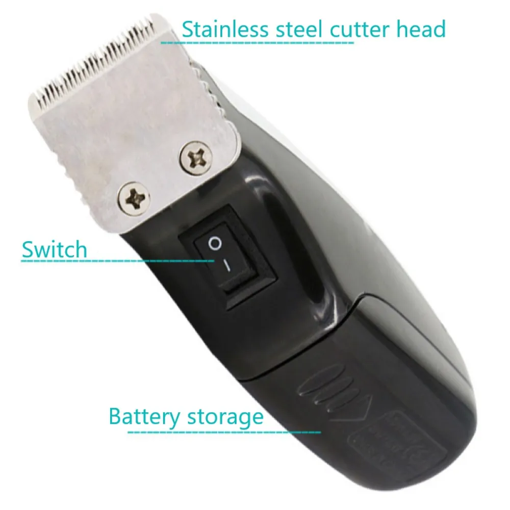 Kemei KM-666C Mini Hair Clipper Professional Beard Hair Trimmer Cutter Rechargeable Electric Hair Cutting Machine Hair Remover