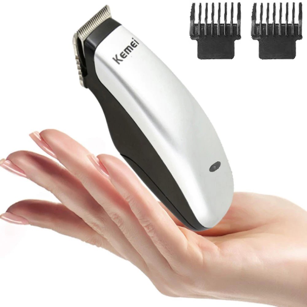 Kemei KM-666C Mini Hair Clipper Professional Beard Hair Trimmer Cutter Rechargeable Electric Hair Cutting Machine Hair Remover