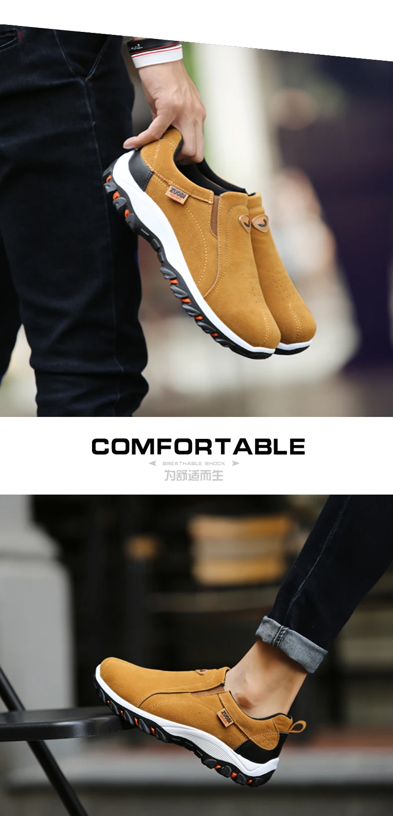 Men Casual Sports Shoes Breathable Orthopedic Travel Flat-Bottomed Casual Shoes Suitable Outdoor Activities Hiking Sports Shoes