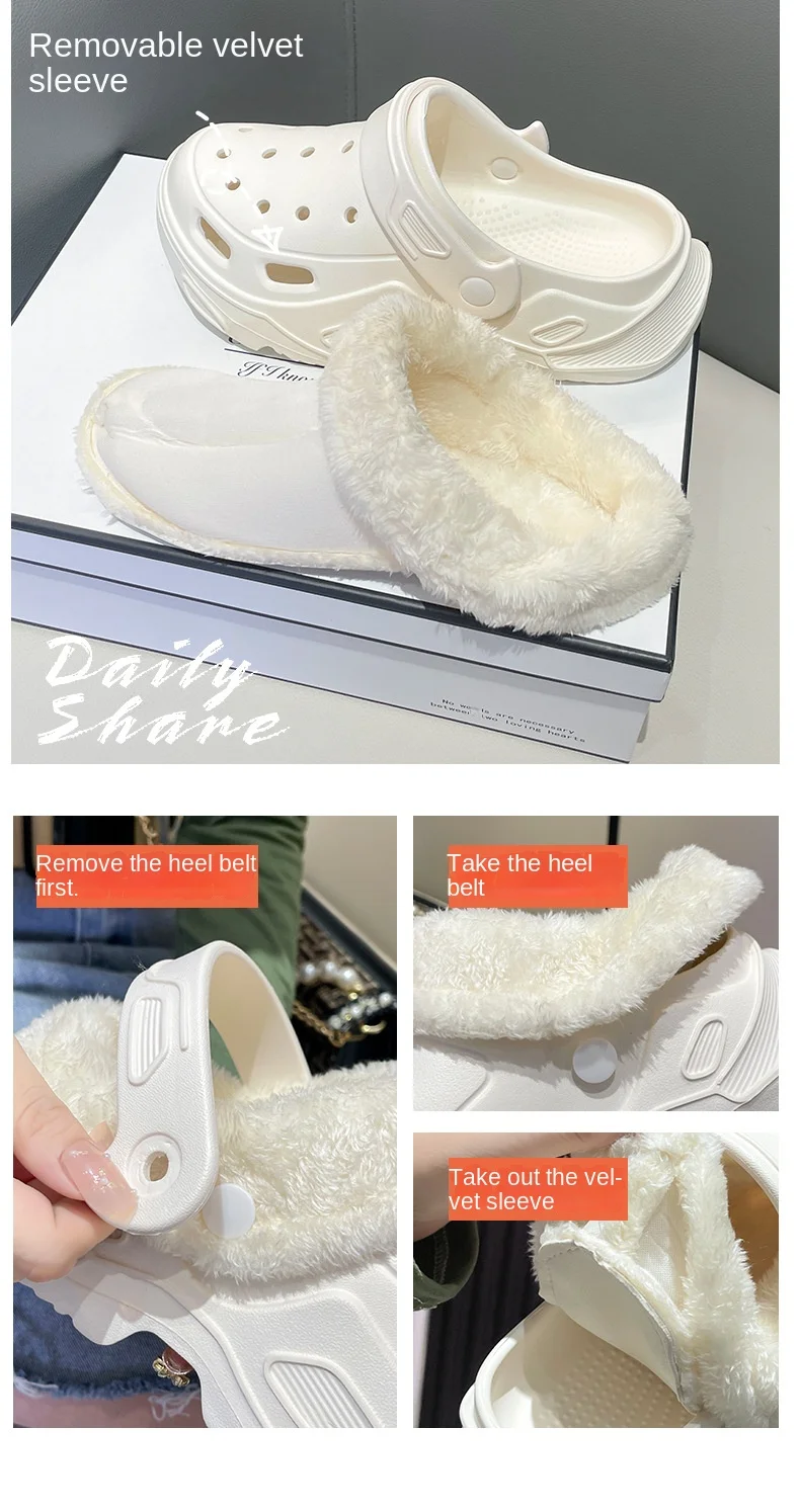 EVA cave shoes winter padded men and women new thick bottom Baotou shoes cotton warm couple cotton slippers men and women