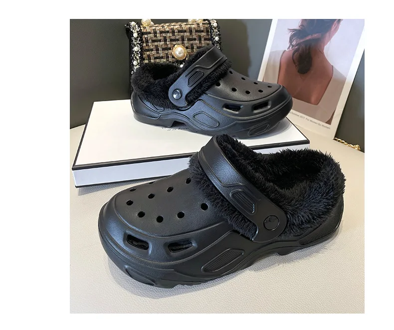 EVA cave shoes winter padded men and women new thick bottom Baotou shoes cotton warm couple cotton slippers men and women
