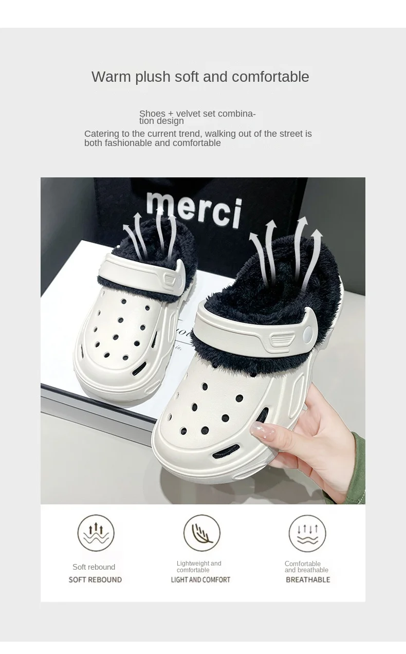 EVA cave shoes winter padded men and women new thick bottom Baotou shoes cotton warm couple cotton slippers men and women