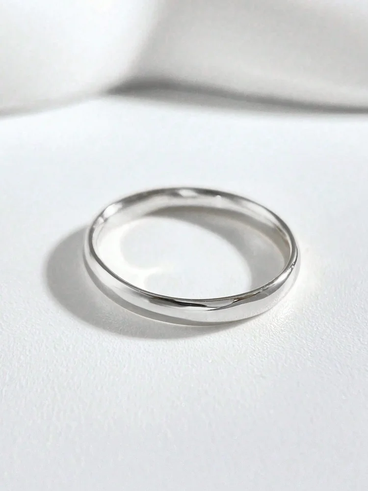 925 Sterling Silver Zircon 3mm Circular Aperture Fashionable Ring For Women Engagement Wedding Luxury High Quality Fine Jewelry