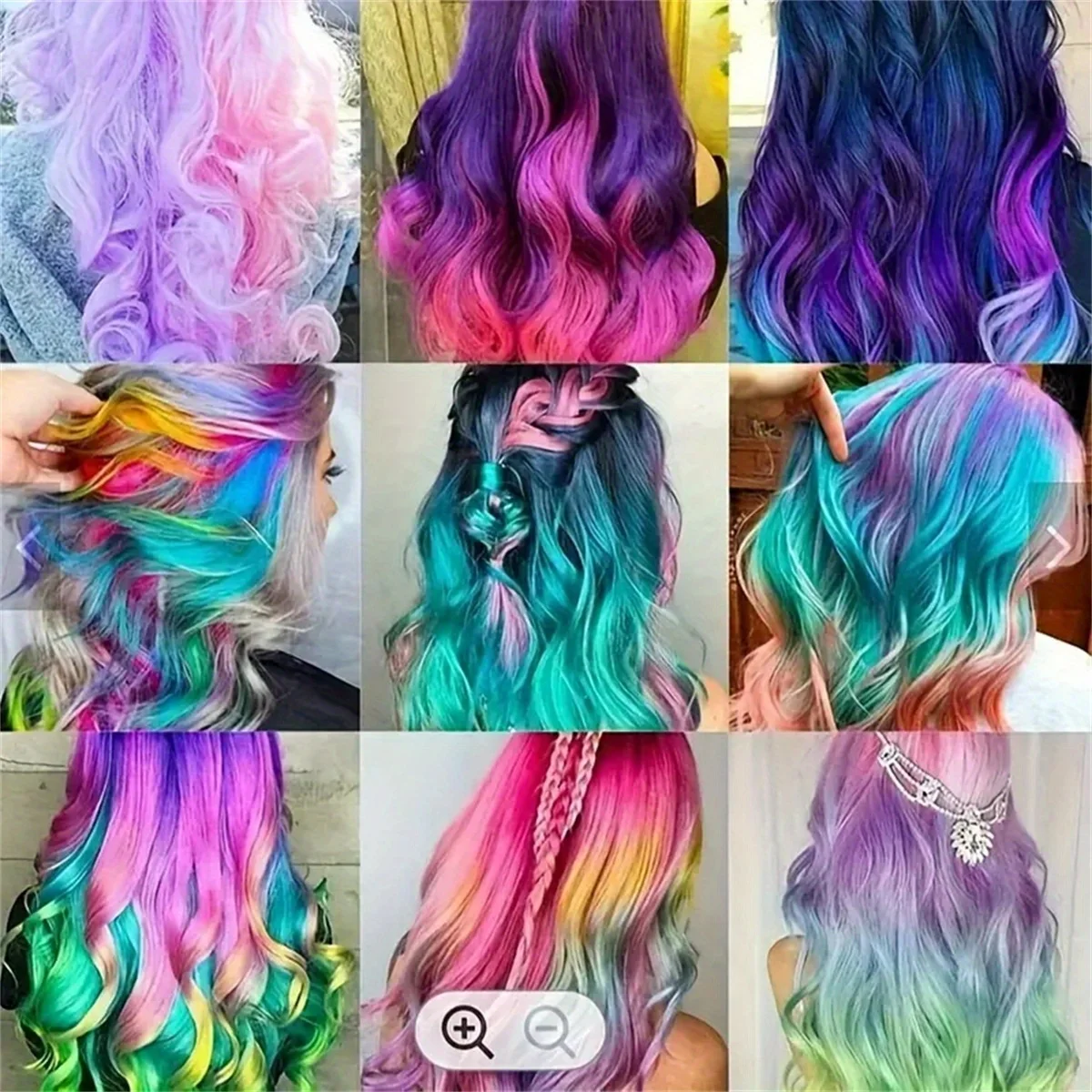 10 color portable Hair dye set Chalk Comb temporary washable hair dye
