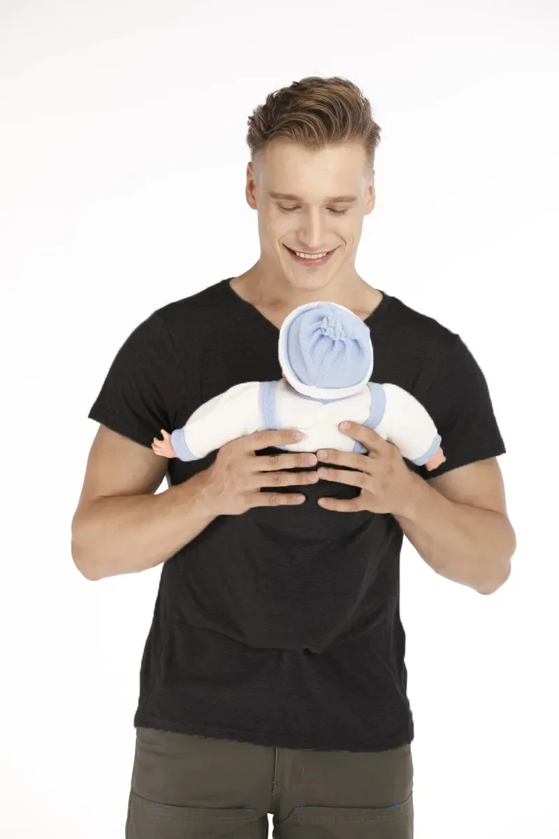 Kangaroo Pocket T-Shirt Nylon Cotton Father Mother Short Sleeves Tops Baby Summer Pregnancy Safety Carrier Feeding Clothing