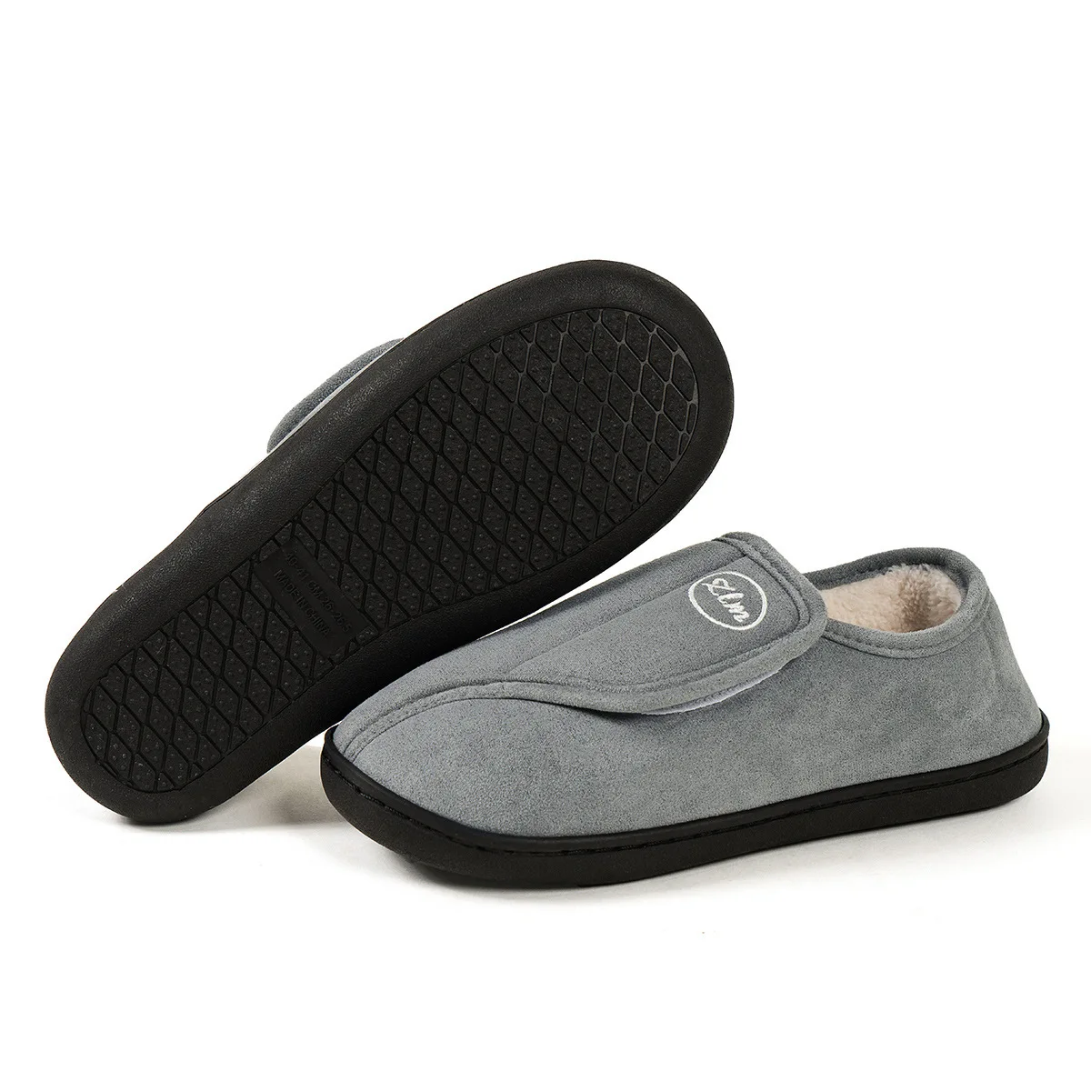 Litfun Winter Warm Cotton Slippers For Women Men Outdoor Anti-slip Faux Fur Cotton Shoes Indoor Soft Cozy Plush Flat House Shoes