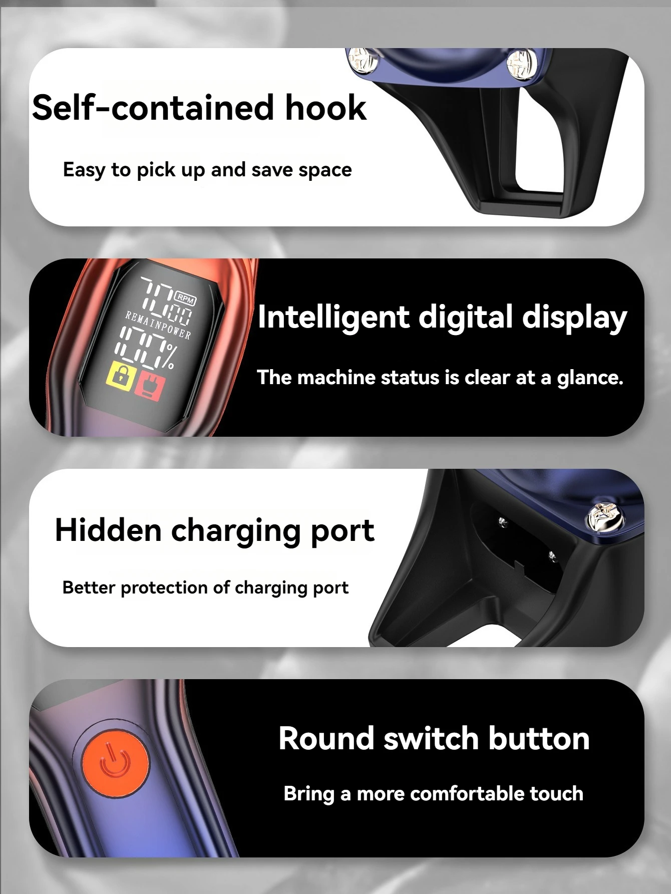 Automatic Hairdresser Electric Push Cut Hair Charging Type Electric Push Artifact Automatic Razor Home Electric Hairdresser