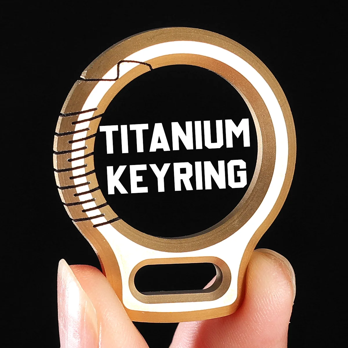 Colorful Titanium Car Key Chain Men Women Luxury Keychain Lightweight EDC Jewelry for Key Ring Holder Buckle Male Gift Wholesale