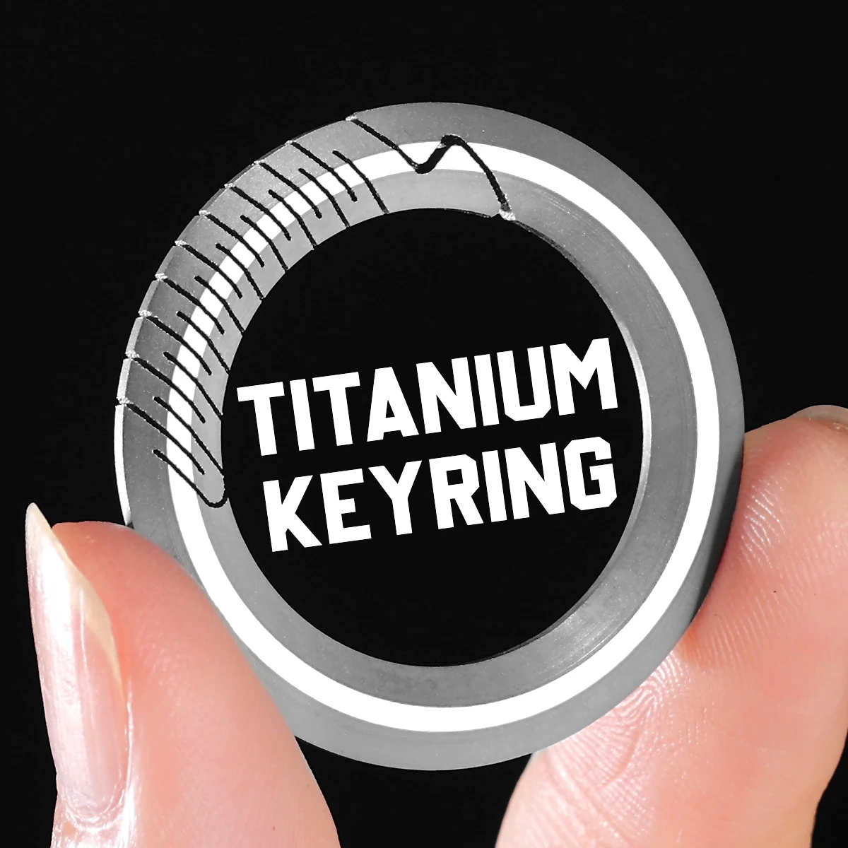 Colorful Titanium Car Key Chain Men Women Luxury Keychain Lightweight EDC Jewelry for Key Ring Holder Buckle Male Gift Wholesale