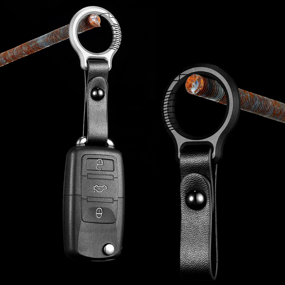 Colorful Titanium Car Key Chain Men Women Luxury Keychain Lightweight EDC Jewelry for Key Ring Holder Buckle Male Gift Wholesale