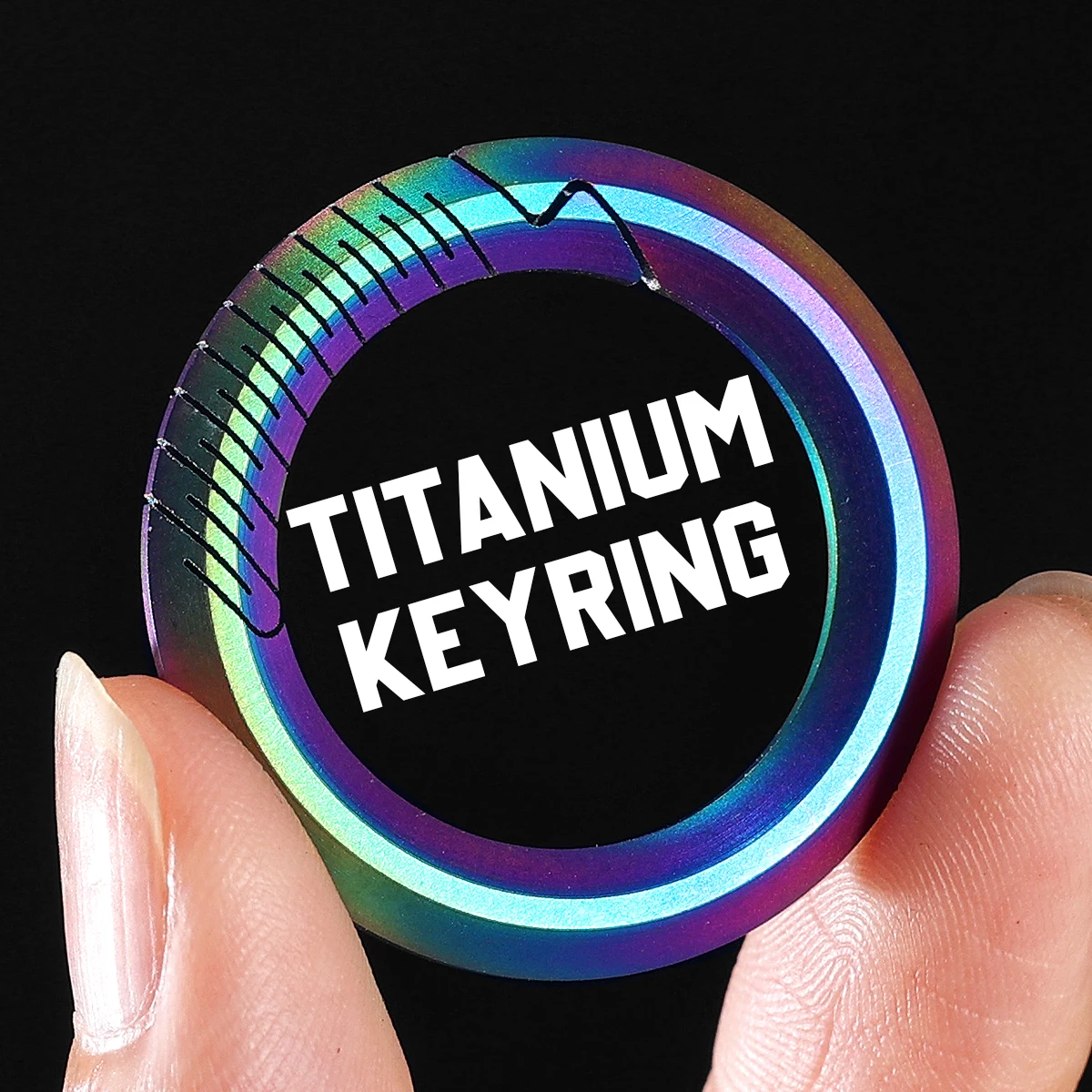 Colorful Titanium Car Key Chain Men Women Luxury Keychain Lightweight EDC Jewelry for Key Ring Holder Buckle Male Gift Wholesale