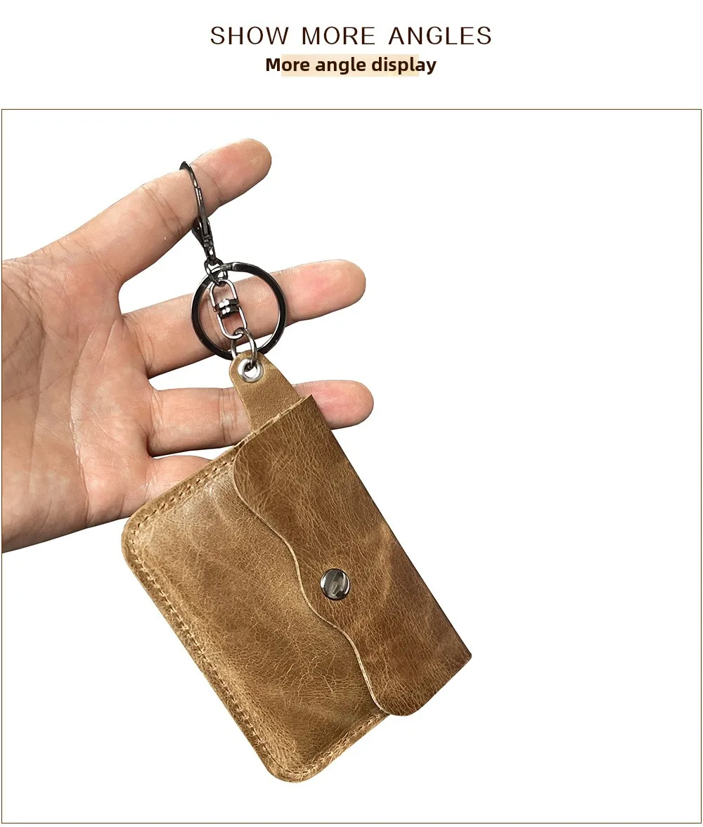 New Cow Leather Men's And Women's Card Bag Coin Purse Slim Credit Card ID Holder Wallet For Men and Women Pocket