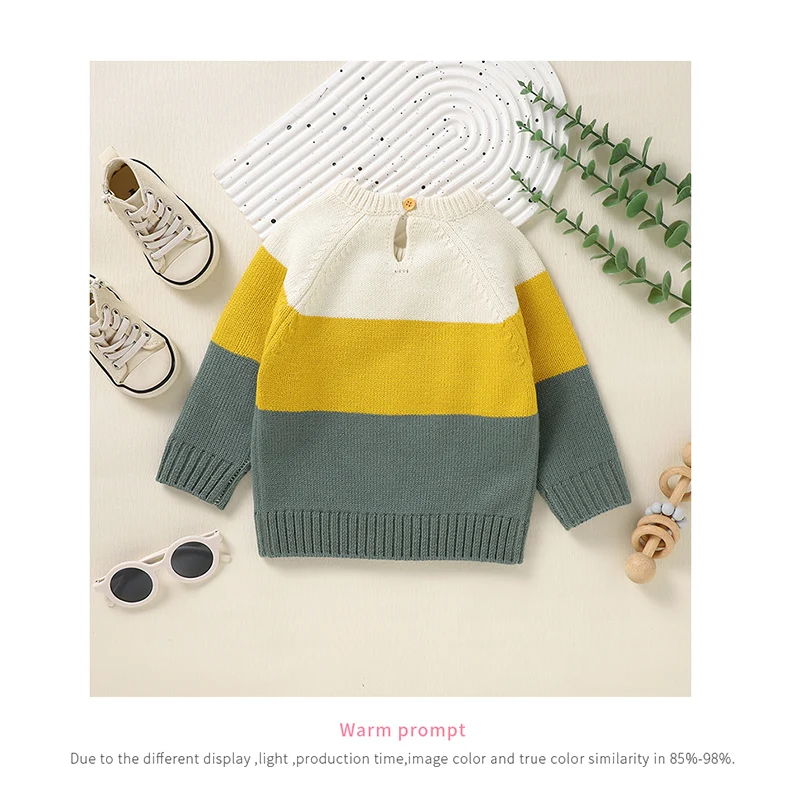 Baby Sweaters Knitted Newborn Kid Clothing Fashion Striped Cute Fox Tops Outerwear Infant Girls Boys Pullover Long Sleeve Autumn