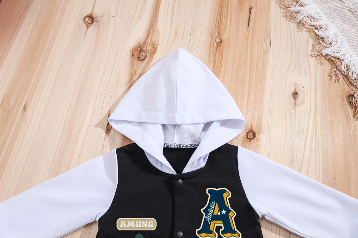 IURNXB Baby Boys Girls Romper Hooded Baseball Long Sleeve Infant Onesie Beach Outfits Newborn Sweatshirt Clothes Jumpsuit 0-18M