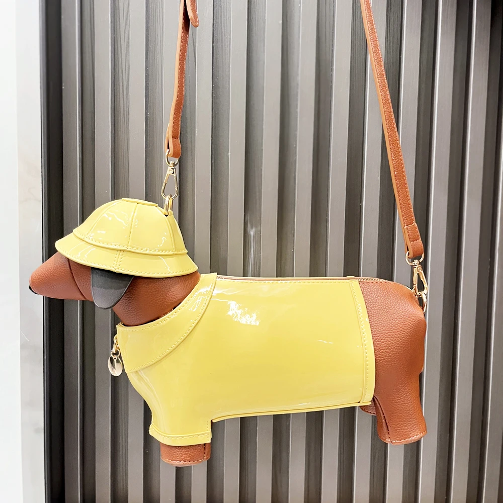 Purses and handbags For Women Designer Leather crossbody shoulder bag Purse Cute dog shape Evening Party bag Women's bag