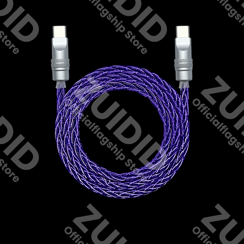 Customized 240W USB C To Type C Fast Charging Cable Single Crystal Copper USB C Data Cord For IPhone 16 15 MacBook iPad Samsung