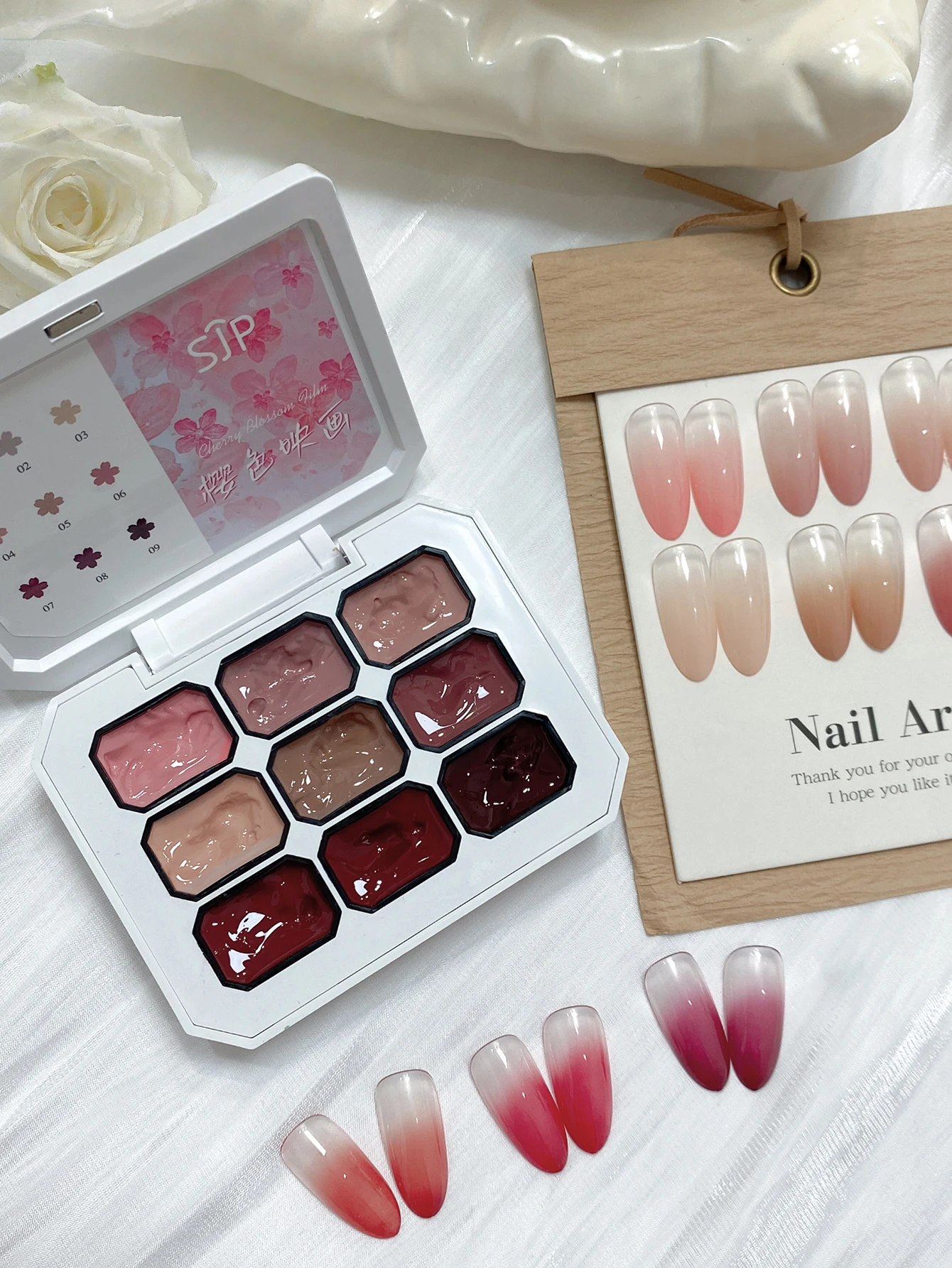 9 Color Painting Gel Nail Polish Nude Pink Painting Gel Smudge Canned High Saturation Popular Semi-Solid Nail Polish for Nail Sa