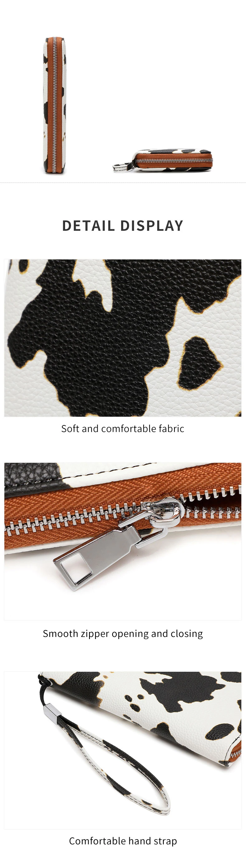 MIYIN Women Wallet RFID Blocking High Quality PU Leather Zipper Wallet Large Capacity Long Wallet Credit Card Clutch Wristlet Wa