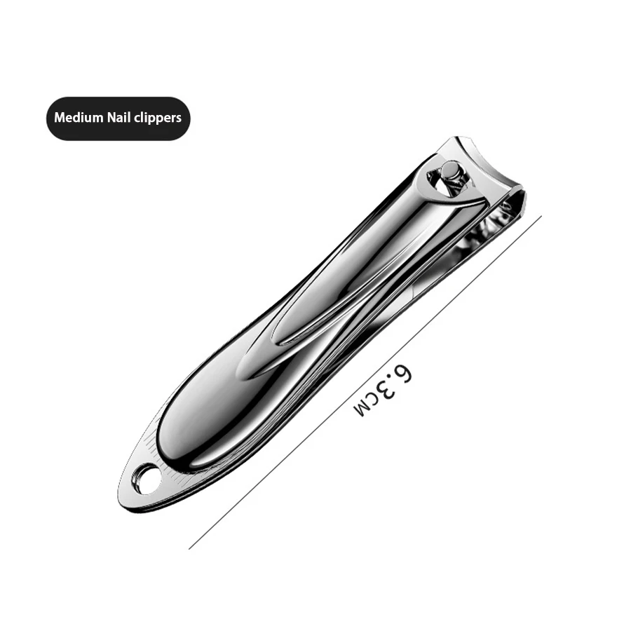 Nail Clippers Stainless Steel Sharpest Nail Cutter Duty Curved Edge for Adult Men Women Swing Out Nail Cleaner/File