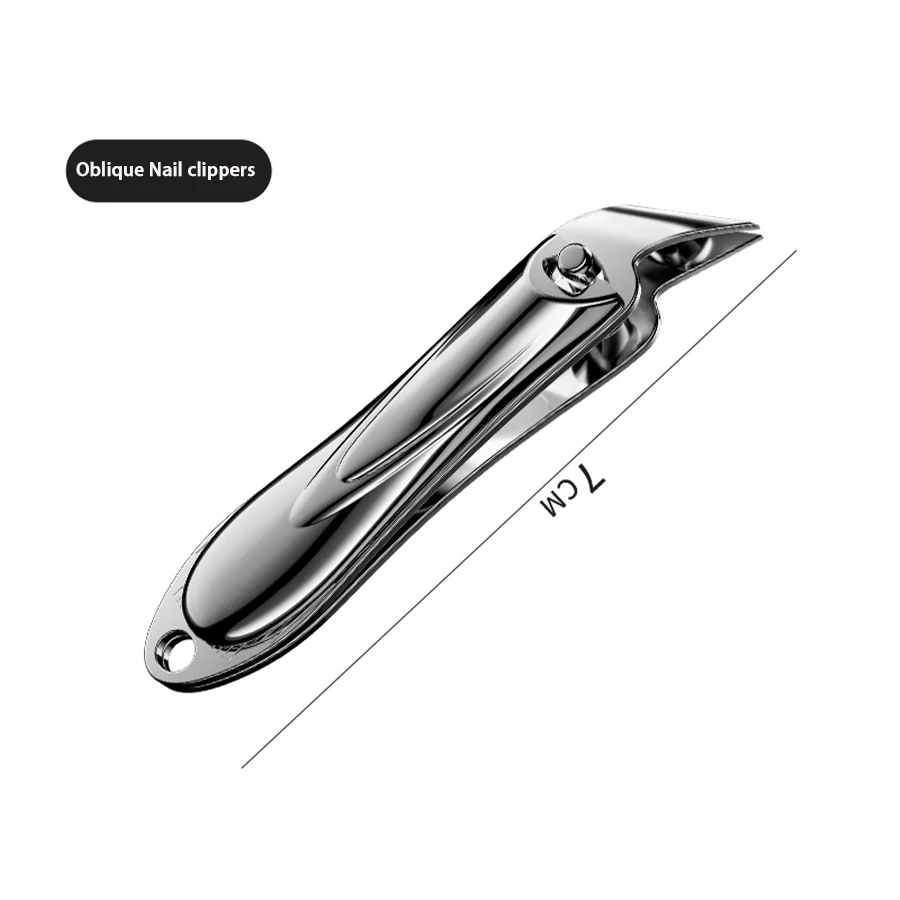 Nail Clippers Stainless Steel Sharpest Nail Cutter Duty Curved Edge for Adult Men Women Swing Out Nail Cleaner/File
