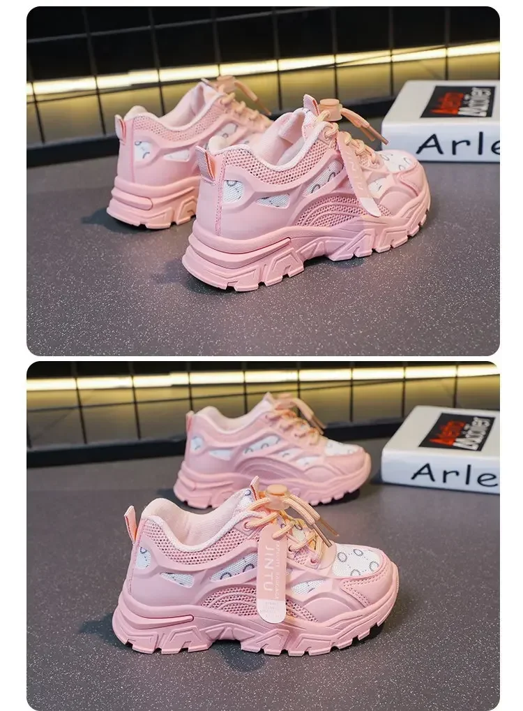 Children's Casual Shoes 2023 Spring Style Net Breathable Non-slip Running Shoes For Boys And Girls Comfortable Outdoor Footwear