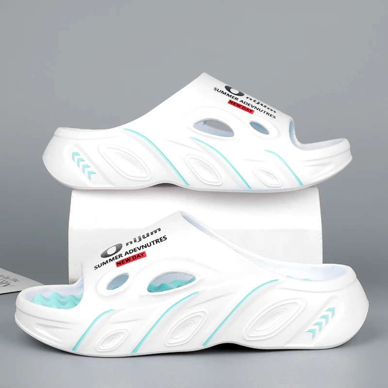 Summer Men's Massage Slippers Indoor Outdoor Sandals Beach Men Casual Shoes Comfortable Slides Flip-flop Men Women Home Slippers