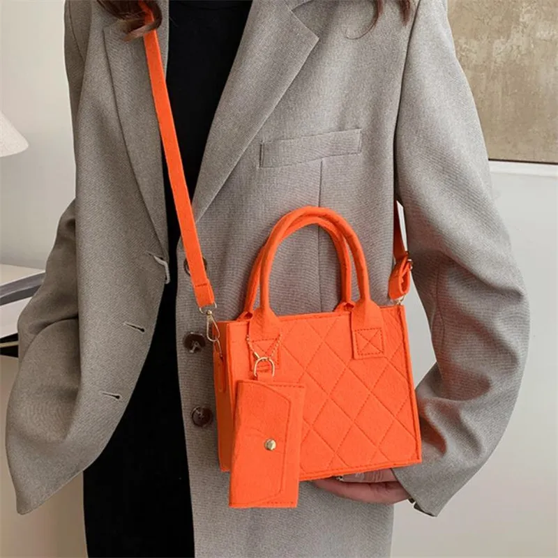 3pcs/set Embossed Women's Handbag Stylish Crossbody Bag Clutch and Wallet, Solid Color Square Shoulder Bag, Fabric for Daily Use