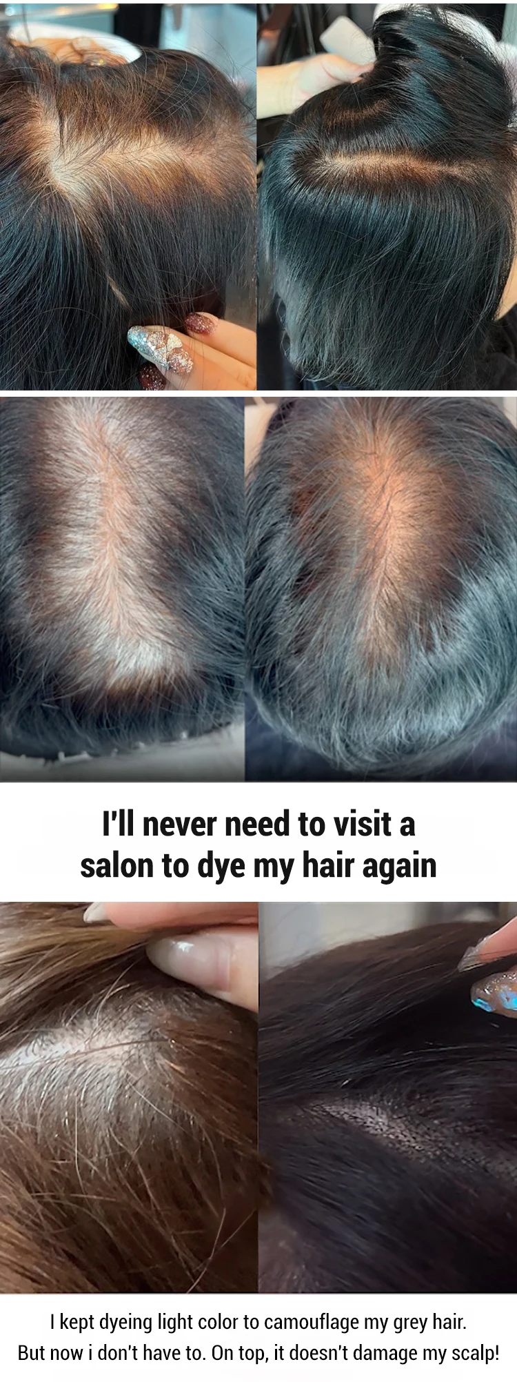 Bubble Botanical Hair Dye Can Cover White Hair At Home Lazy Hair Color Care Natural Plant Essence Permanent Hair Color Cream