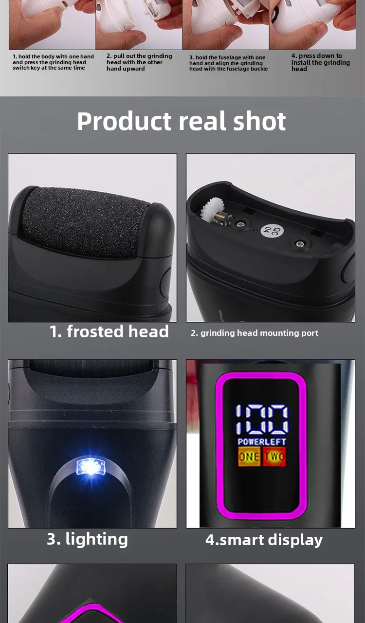 Electric Foot Sandpaper Electric Foot Callus Remover Electric Foot Grinder Pedicure pedicure machine pedicure tools