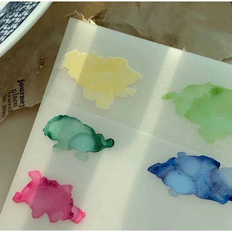 Hot Nail Art 6 Colors 6ML Summer Ice Cream Nail Dye Solution Creative Nail Pattern DIY Design Dye Solution Women Nail Decoration